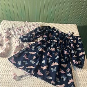 Children’s Place Girls Butterfly Print Dresses bundle size 10/12
